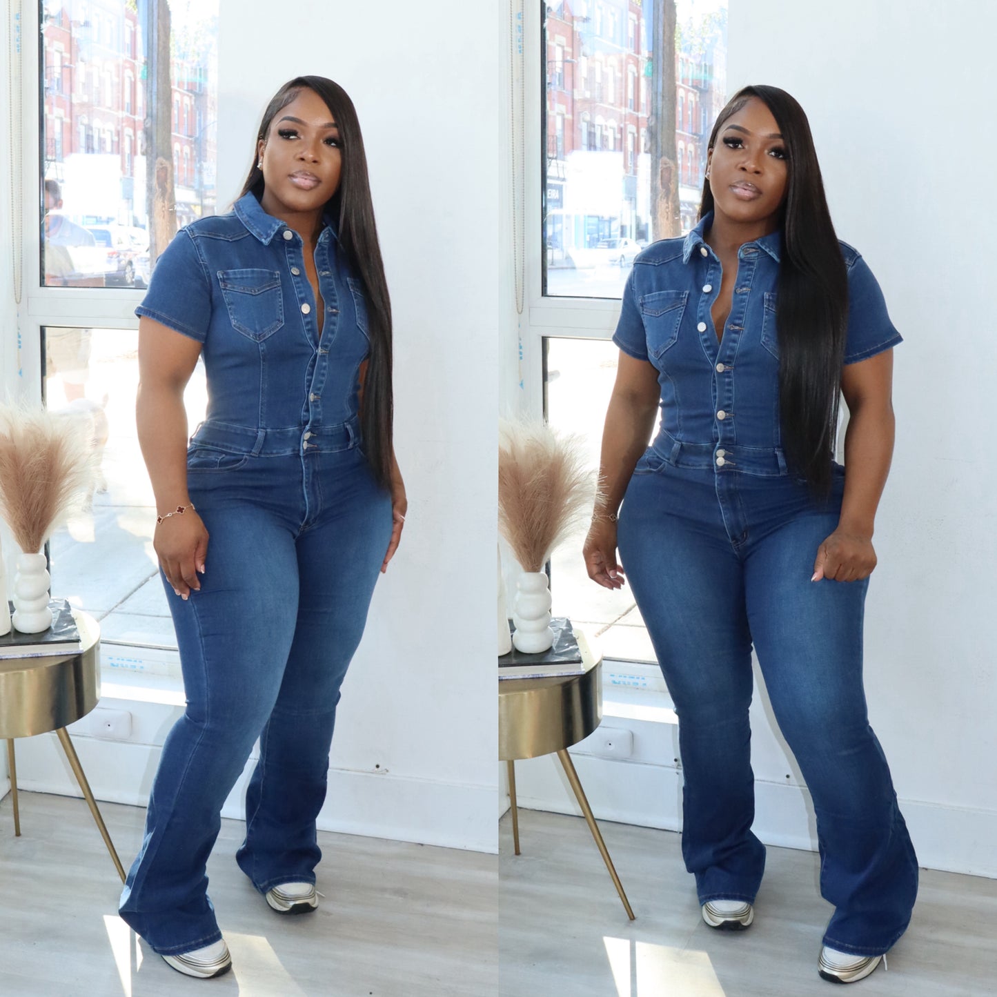 Denim jumpsuit