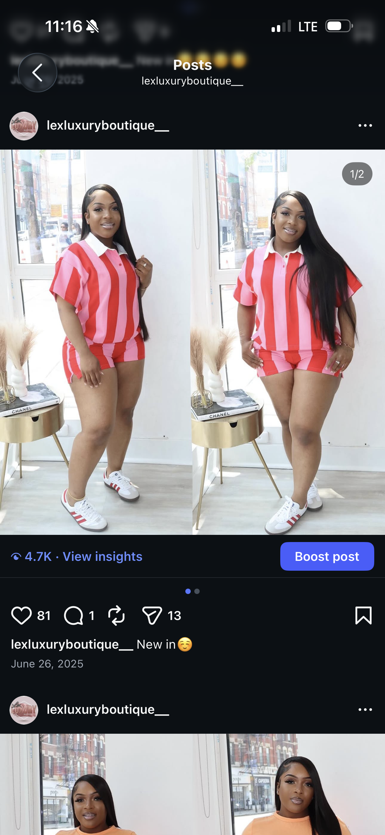 Stripe set