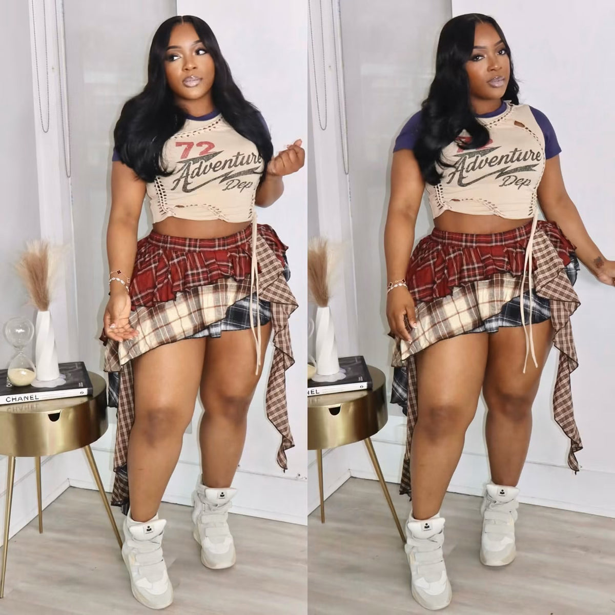 Plaid skirt