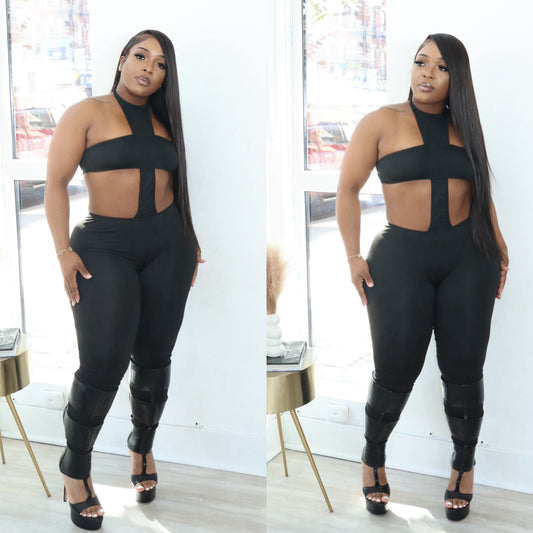 Cross over jumpsuit