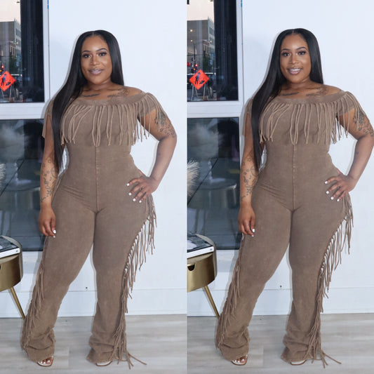 Fringe jumpsuit