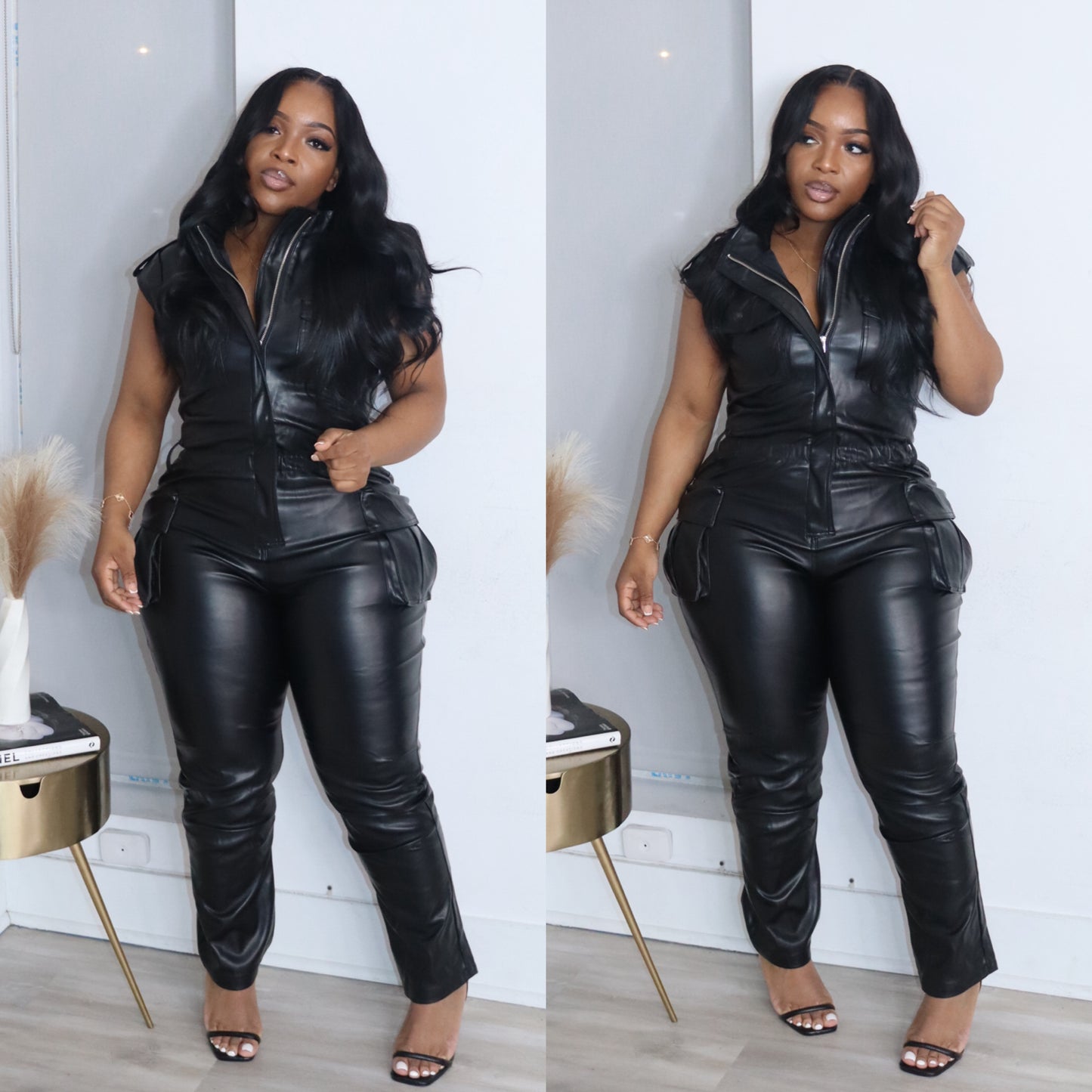 Ariel leather jumper