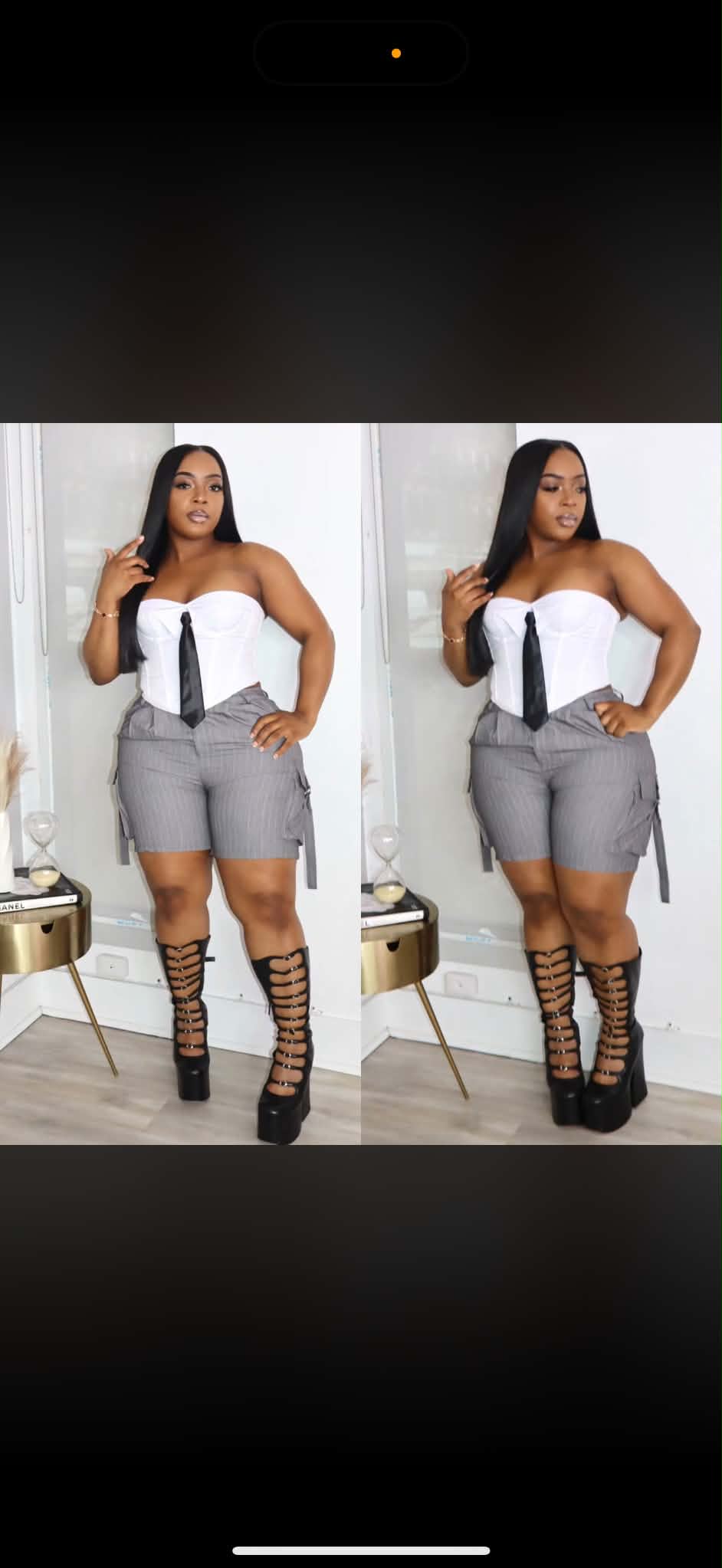 Tie corset