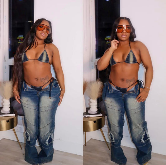 Michi 3 pc denim set