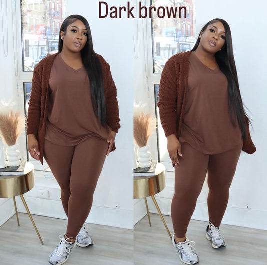 Cozy 3 pc cardigan set
